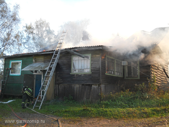       Пожар в поселке Рыбхоз          